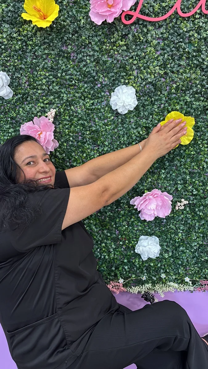 Nail tech at Nail Queen salon in Los Angeles
