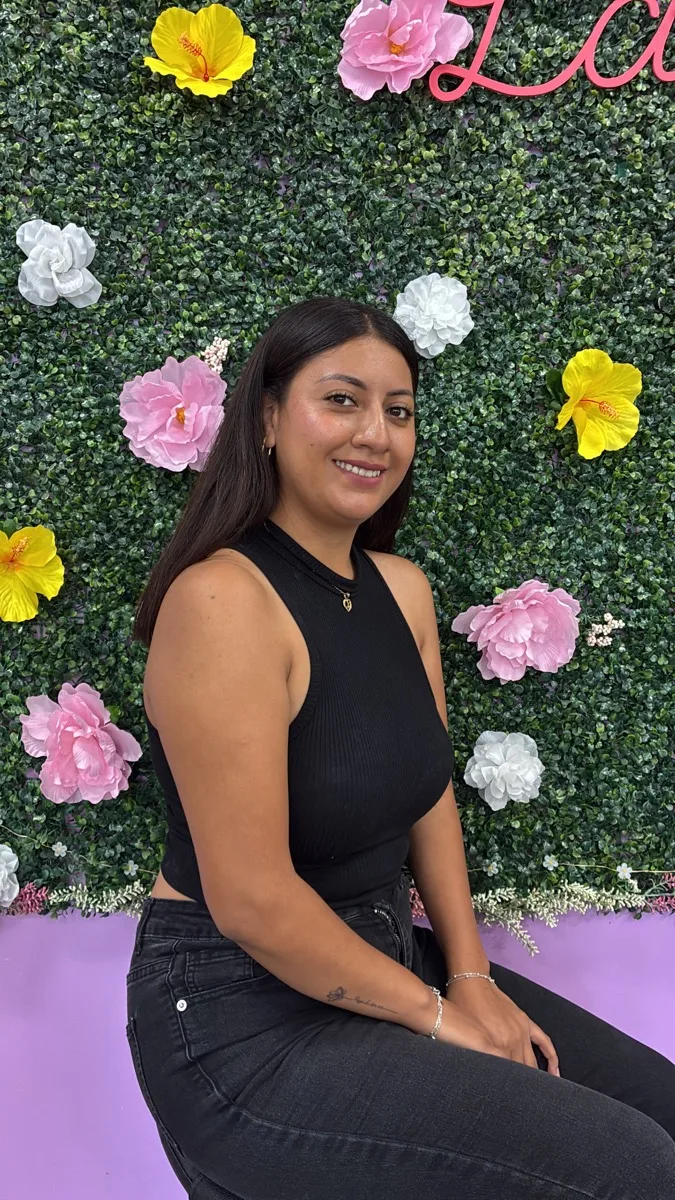 Nail tech at Nail Queen salon in Los Angeles