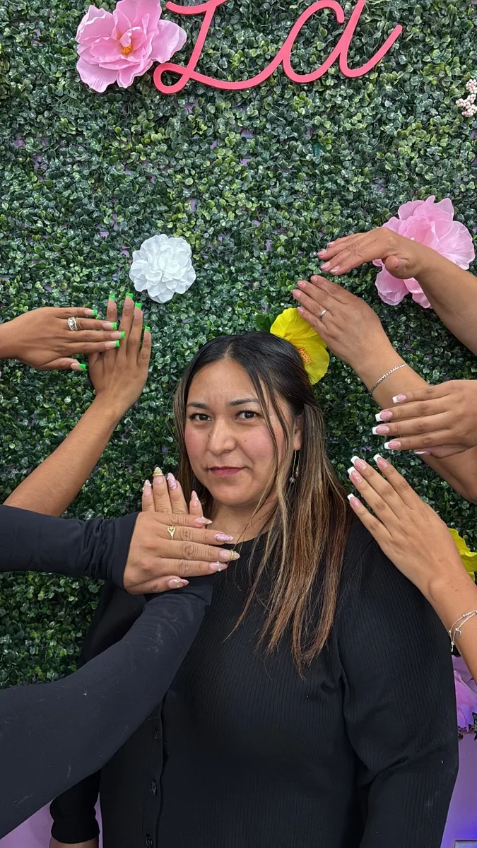 Creative nail art from the whole court
