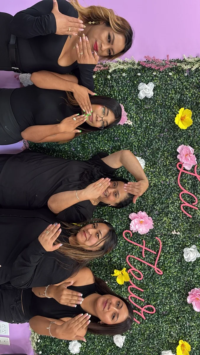 Nail tech at Nail Queen salon in Los Angeles