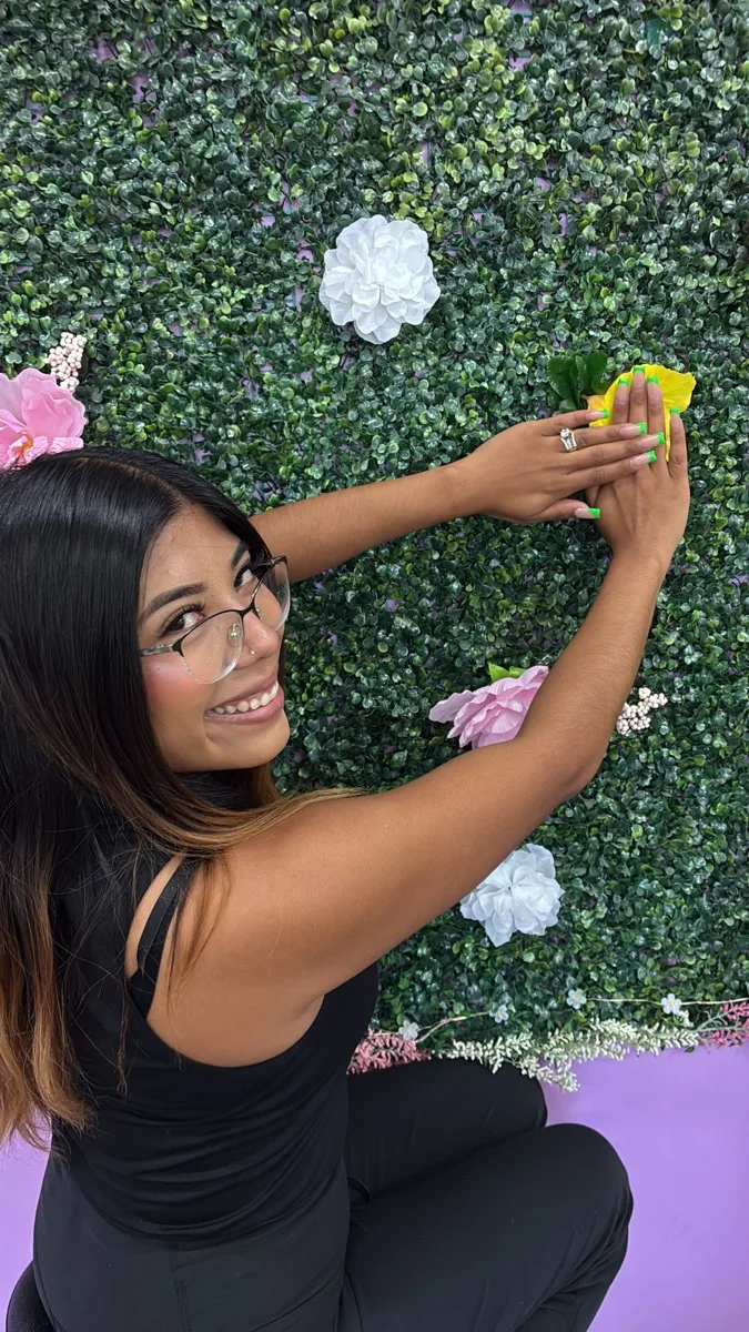 Nail tech at Nail Queen salon in Los Angeles