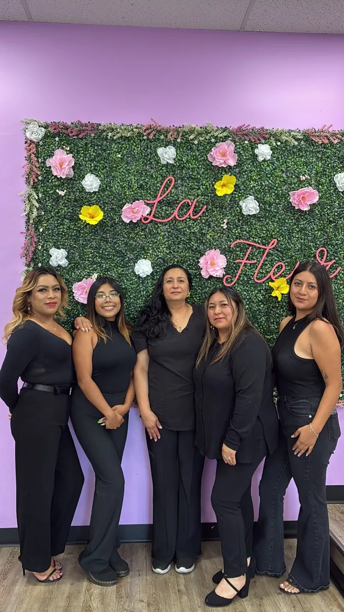 Nail tech at Nail Queen salon in Los Angeles