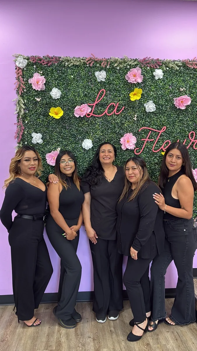 Nail tech at Nail Queen salon in Los Angeles
