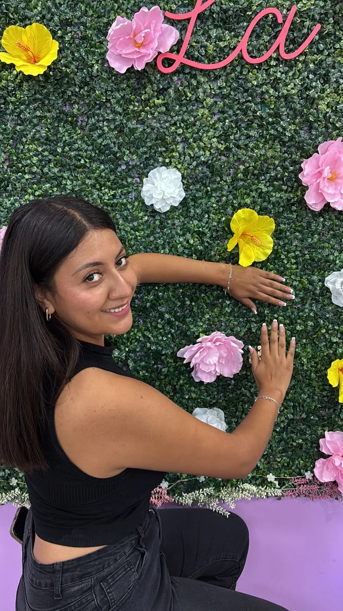 Nail tech at Nail Queen salon in Los Angeles