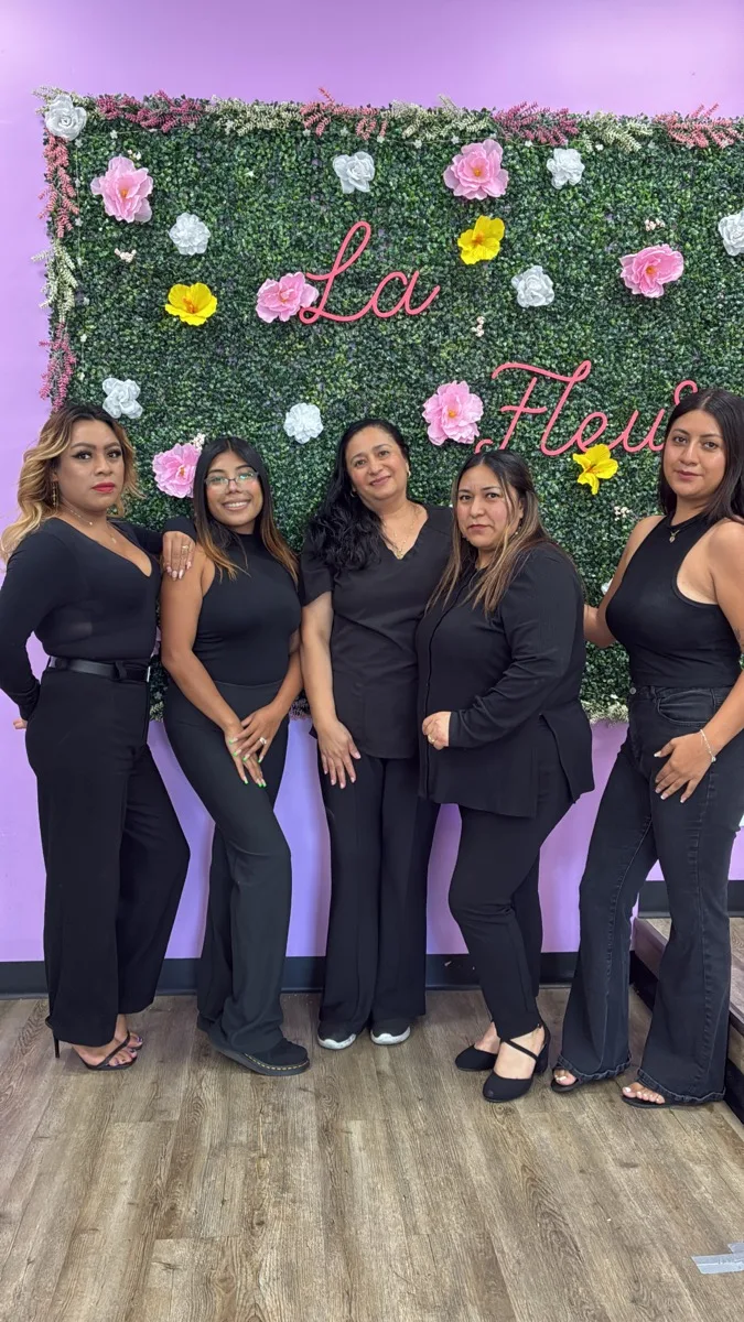 Nail tech at Nail Queen salon in Los Angeles